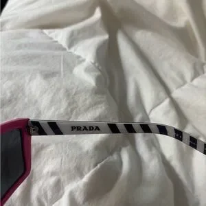 Prada | Accessories | Prada Pink And Green Sunglasses With 